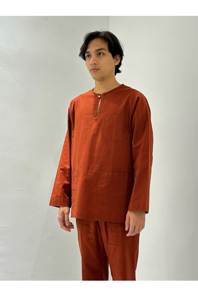 Baju Melayu Teluk Belanga Fura, Brick Orange